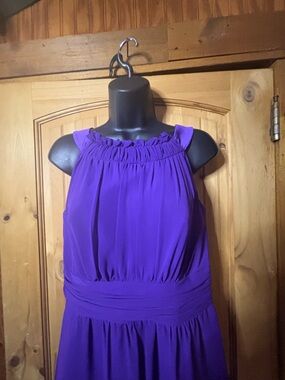 Alfred Angelo Violet Halter Maxi Dress